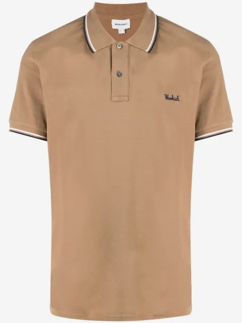 Woolrich stripe-trim polo shirt