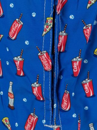 Coke print swim shorts展示图