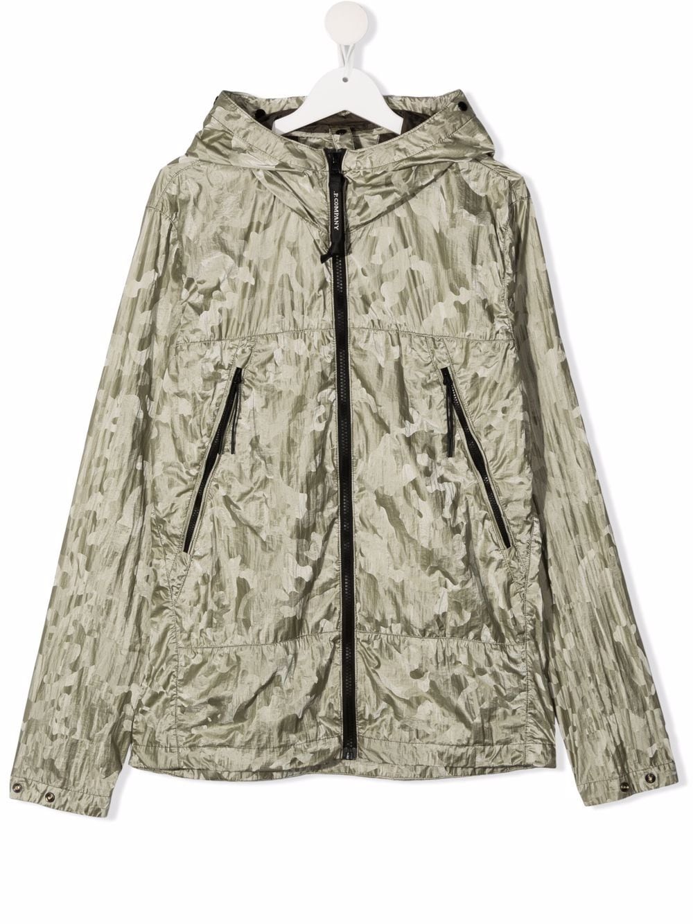 C.p. Company Camouflage-print Jacket In Grün