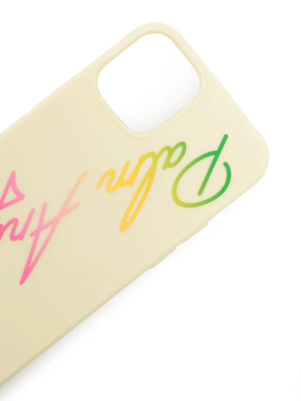 Palm Angels iPhone 12 Pro hoesje met logoprint Geel