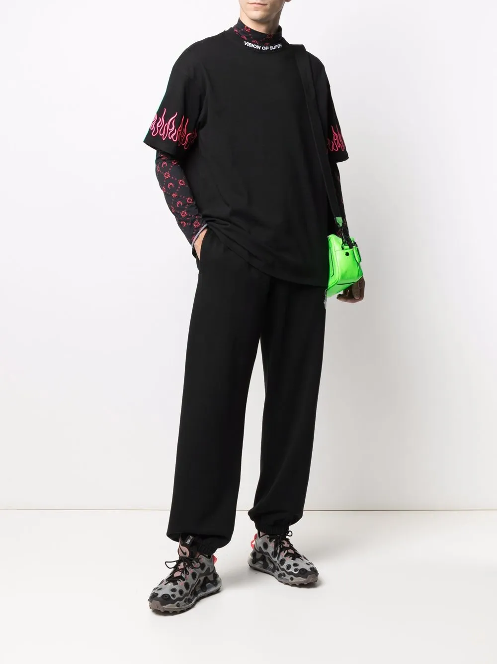 Vision Of Super playera con llamas estampadas | Playeras | Image 2