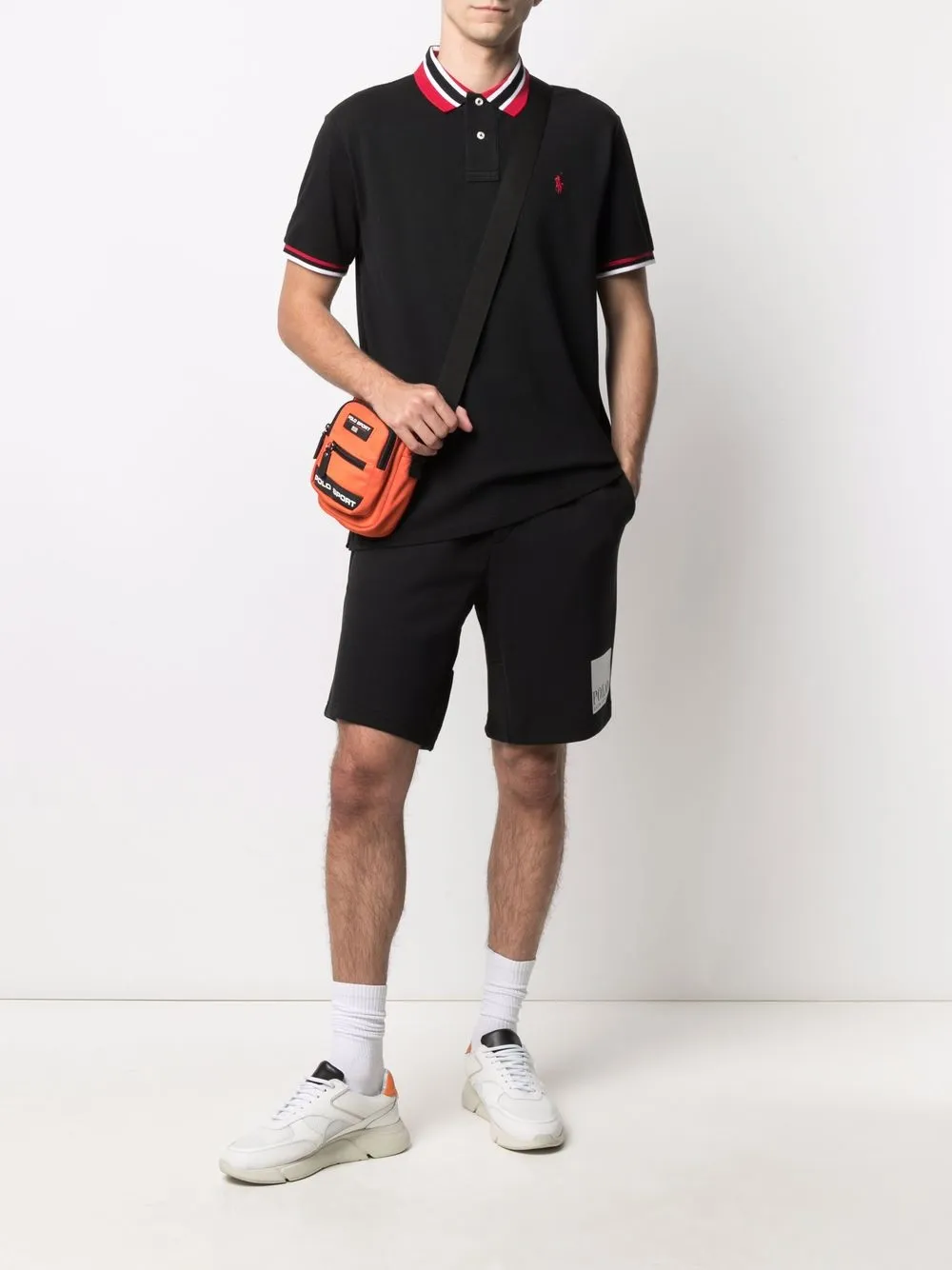 фото Polo ralph lauren рубашка поло с вышитым логотипом