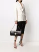 Image 2 of Balmain 1945 Heritage strass monogram oversize clutch bag