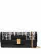 Image 1 of Balmain 1945 Heritage strass monogram oversize clutch bag