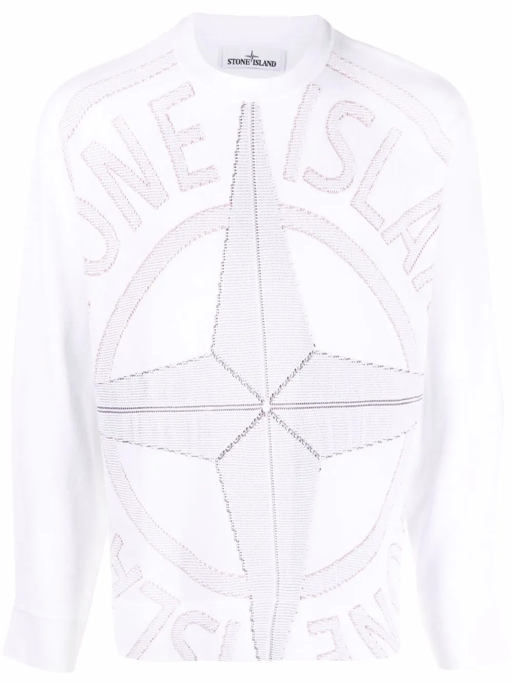 Click to view more detailed imagery on our partner's website Barrow Logo-print Crew Neck Sweatshirt In Weiss