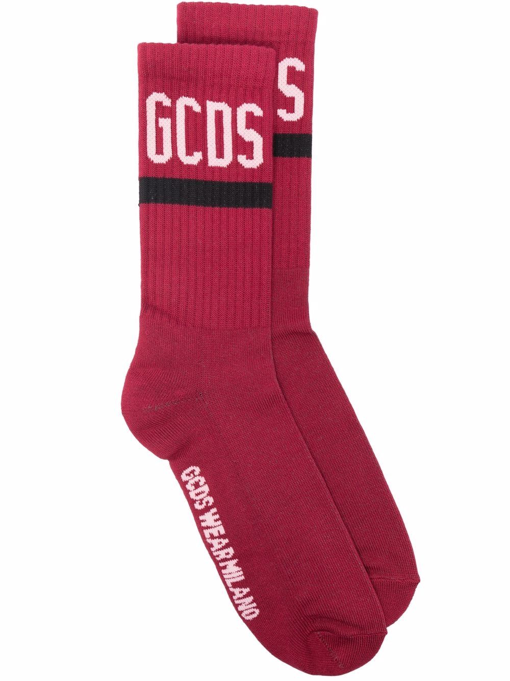 Gcds носки с вышитым логотипом Красный CC94M010024088 16679477