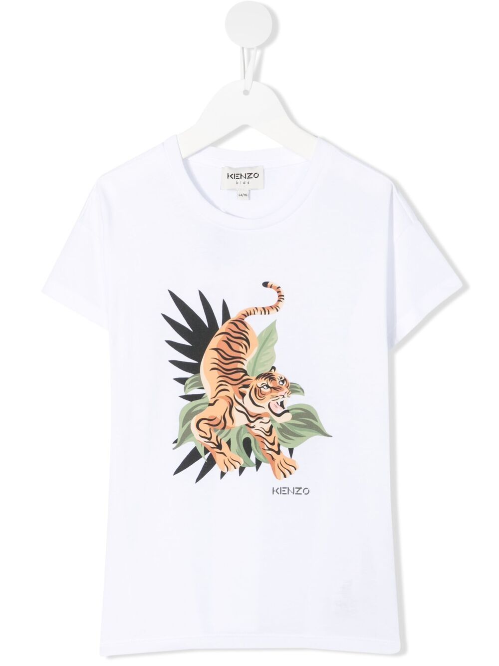 Shop Kenzo Tiger-print T-shirt In White