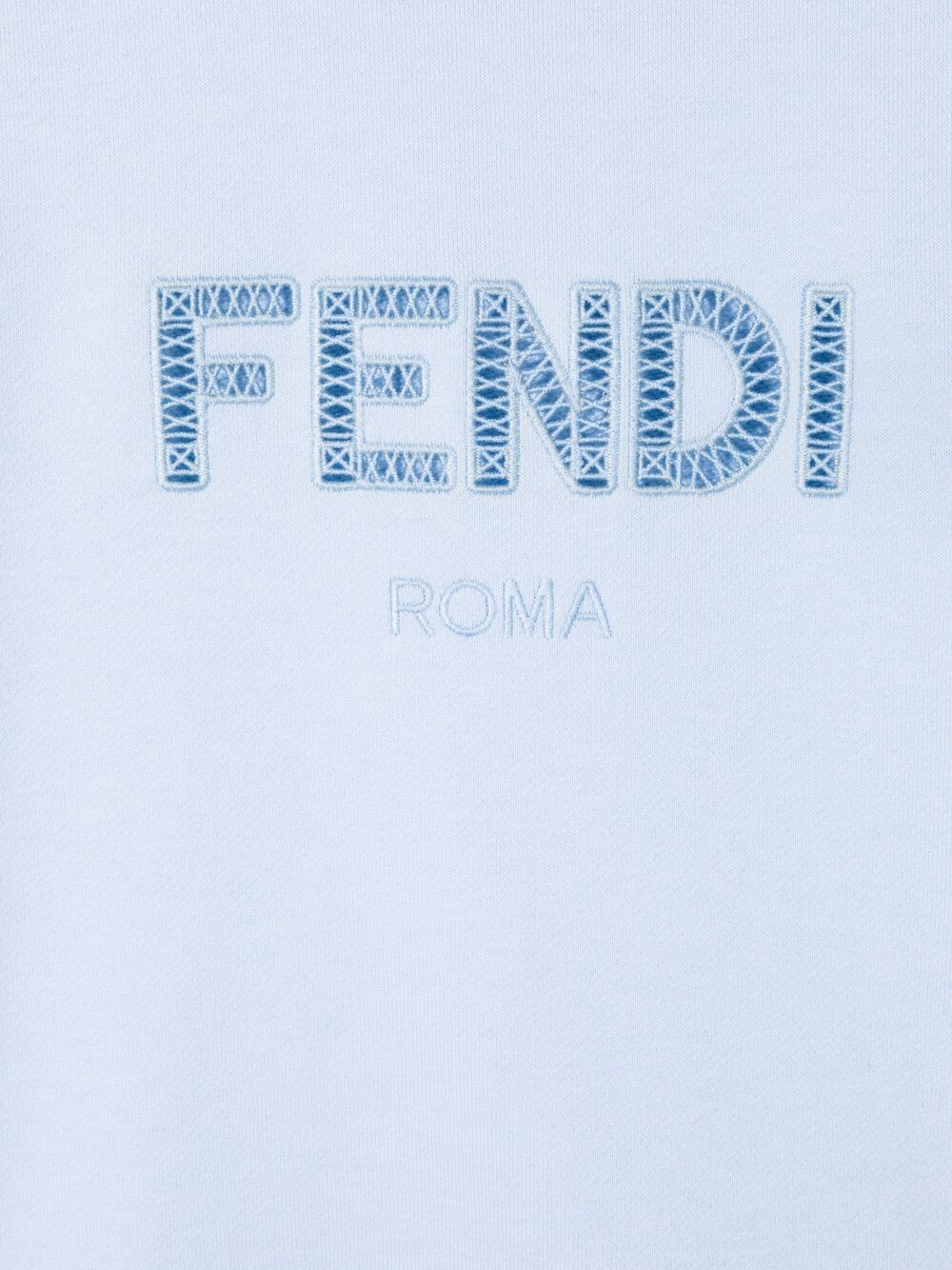 фото Fendi kids толстовка с вышитым логотипом ff