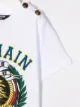 Balmain Kids playera con estampado de insignia del logo