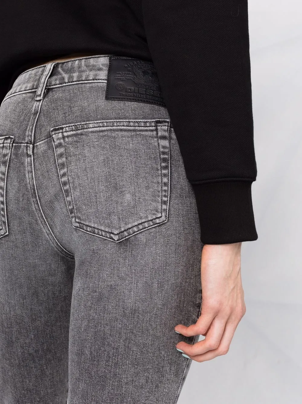 Diesel High waist jeans Grijs