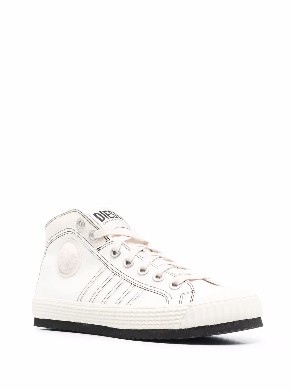 diesel 帆布高帮板鞋 图 2