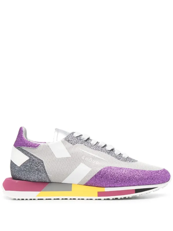 Rosa Farfetch Scarpe Sneakers Sneakers con glitter Sneakers senza lacci con glitter 