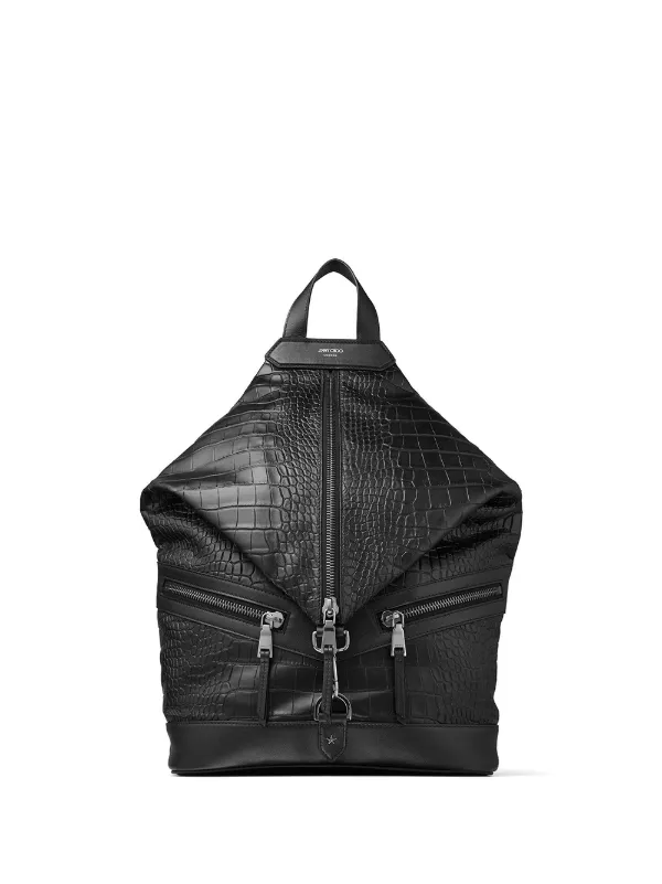 Jimmy Choo Fitzroy Leather Backpack 