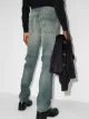 Givenchy faded zip detail straight jeans