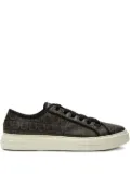 Ferragamo Anson Gancini print sneakers - Black