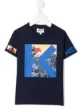 Image 1 of Kenzo Kids K Waves-print T-shirt