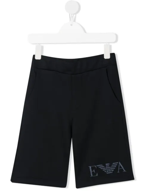 Emporio Armani Kids Shorts mit Logo-Stickerei