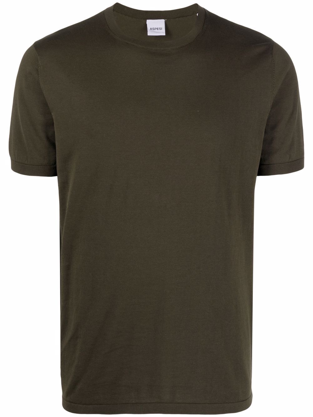 Aspesi Cotton Short-sleeve T-shirt In Green