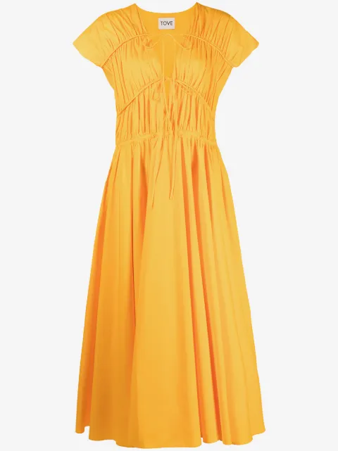 TOVE Ausgestelltes Ceres Midikleid
