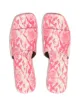 BY FAR Lilo snake-print mules