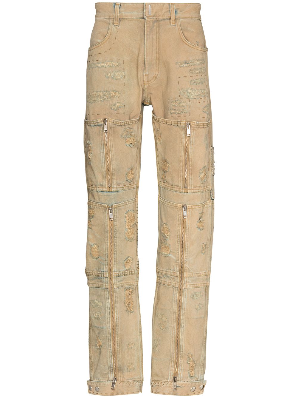 фото Givenchy прямые джинсы с эффектом потертости