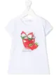 Image 1 of Monnalisa embellished logo-print T-shirt