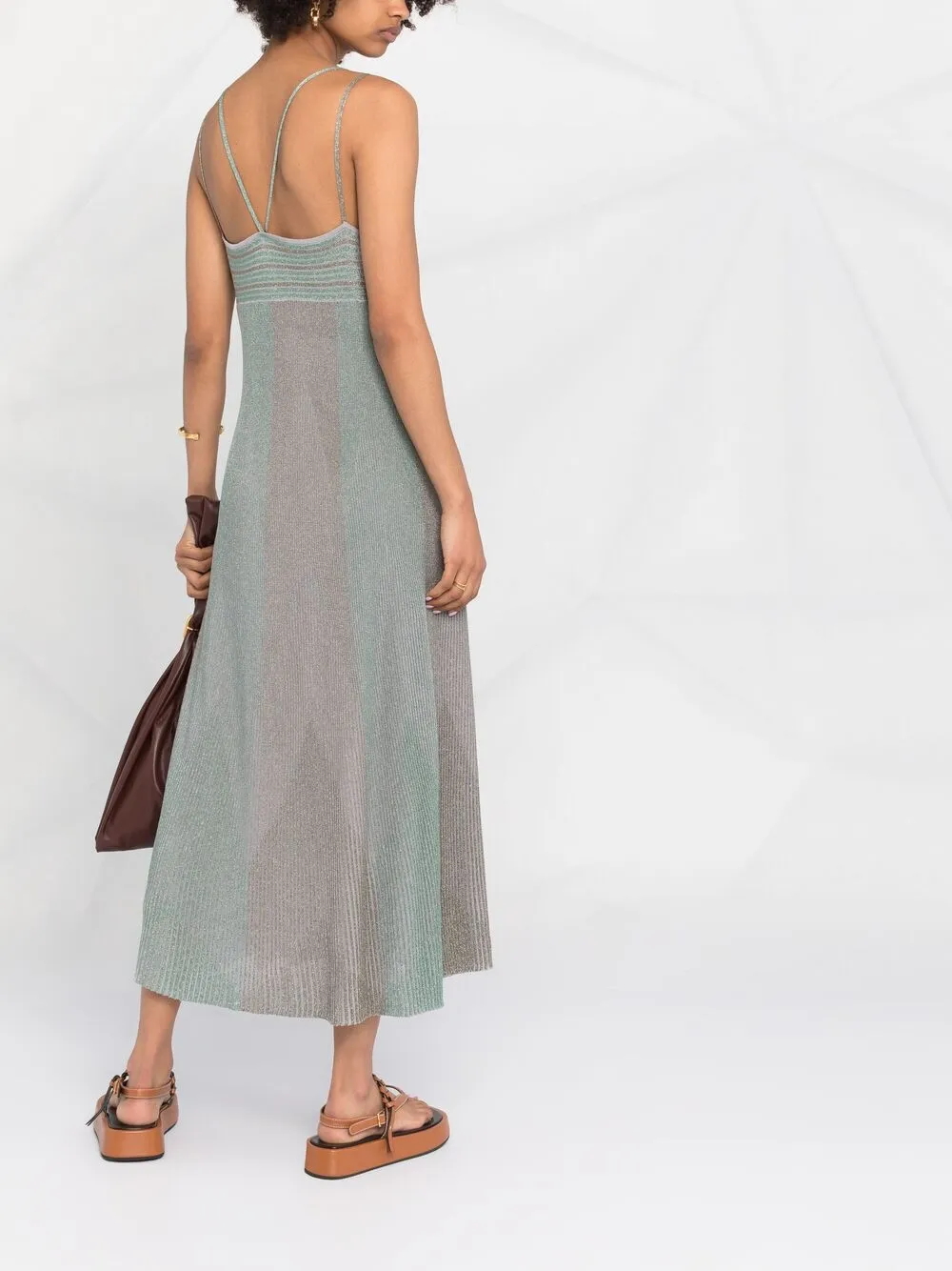 фото Emporio armani трикотажное платье на бретелях