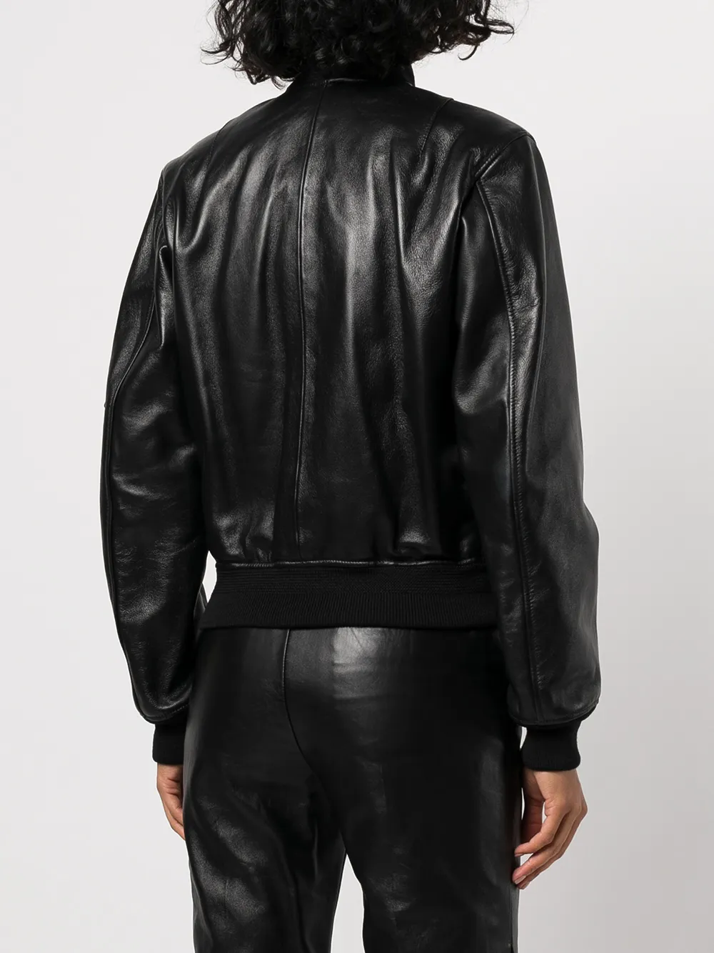 Saint Laurent Lambskin Bomber Jacket - Farfetch