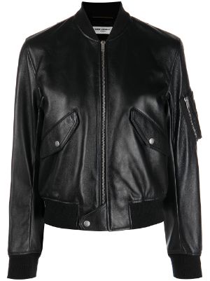 Saint Laurent レザー ボンバージャケット - Farfetch