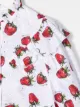 Monnalisa strawberry-print button-up shirt