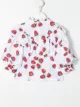 Image 2 of Monnalisa strawberry-print button-up shirt
