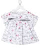 Image 1 of Monnalisa text-print ruffled top