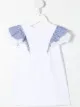 Image 2 of Monnalisa stripe-detail ruffled top