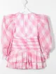 Image 2 of Balmain Kids gingham check ruffled dress