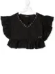 Image 1 of Monnalisa ruffle-trim crop top