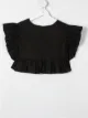 Image 2 of Monnalisa ruffle-trim crop top