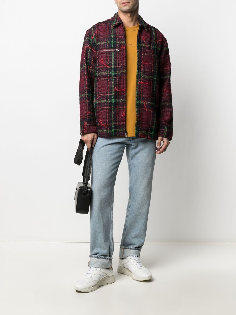 Pleasures check-print Shirt Jacket - Farfetch