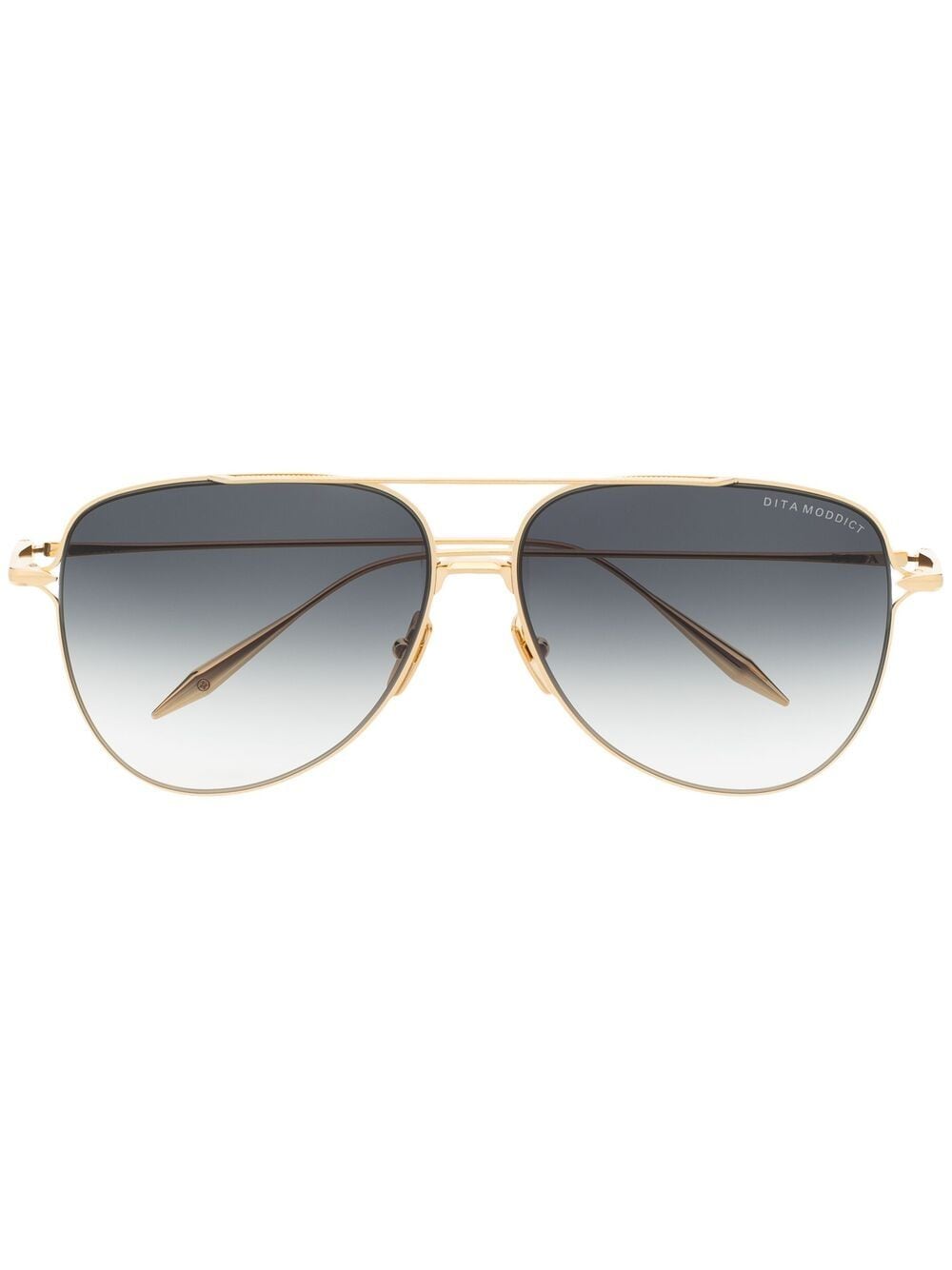 Shop Dita Eyewear Moddict Pilot-frame Sunglasses In Gold