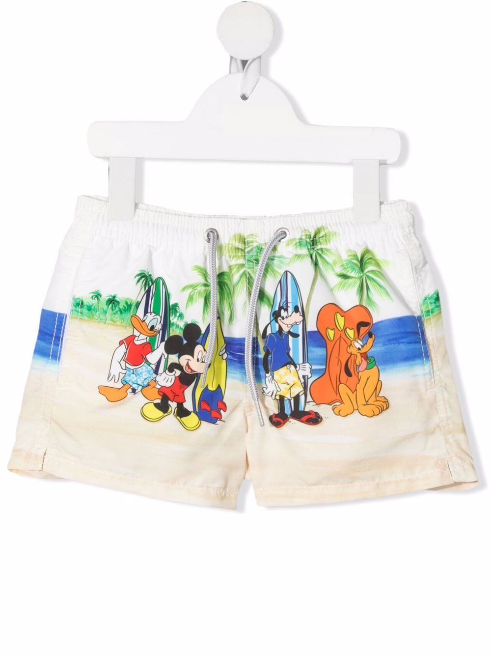 Mc2 Saint Barth Cartoon-print Swim Shorts In Nude