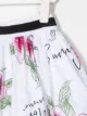 Monnalisa floral-print pleated midi skirt