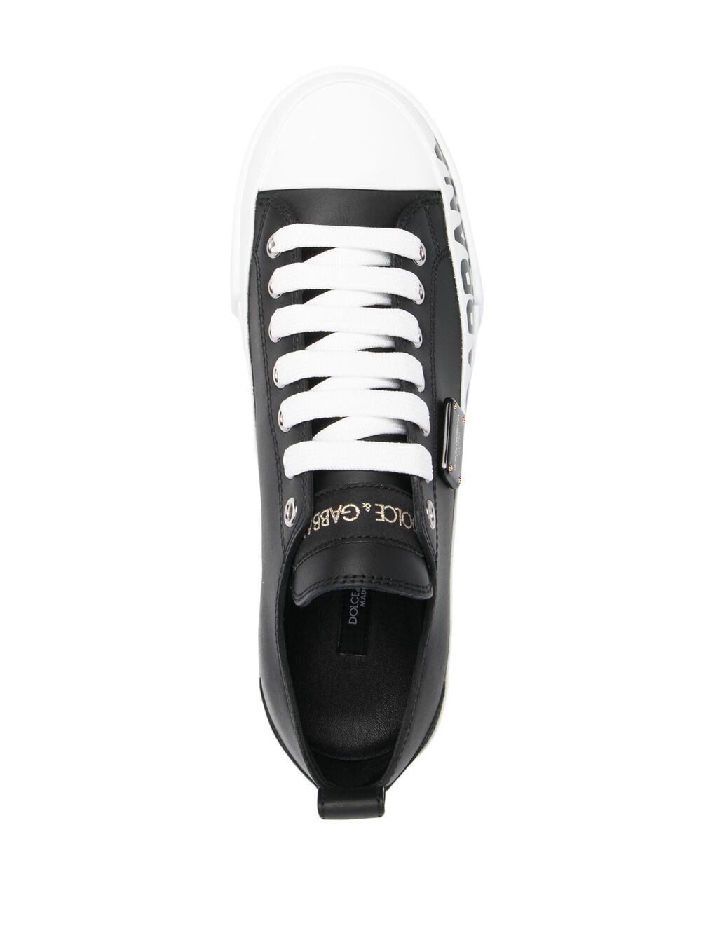 Dolce & Gabbana Portofino Leather Sneakers - Farfetch