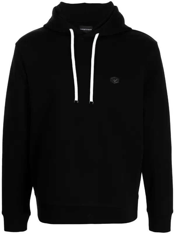 【EMPORIO ARMANI】 Men's Patch Logo Hoodie ★ Cotton 100% 17401357_36380898_600.jpg