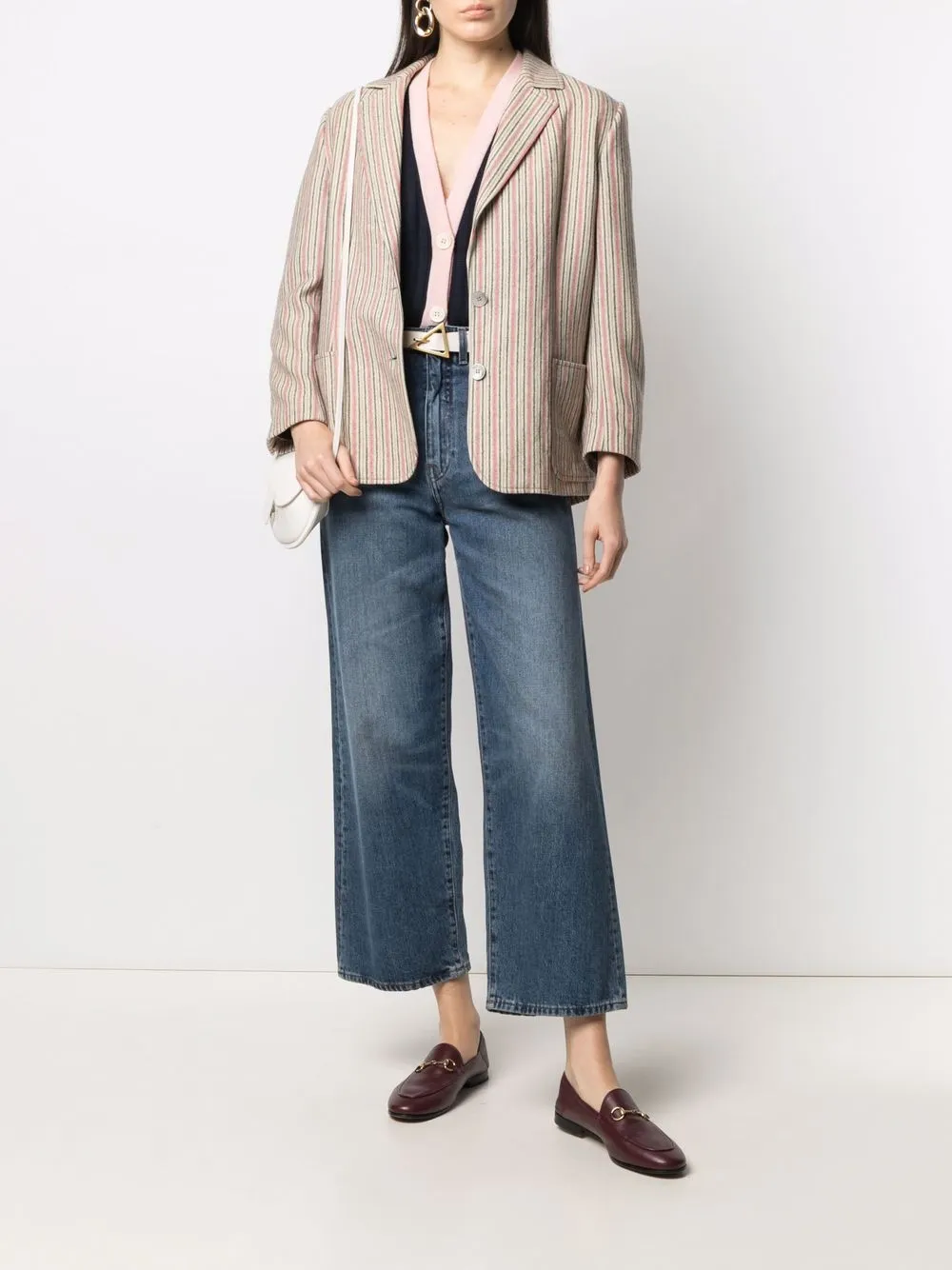 Image 2 of Céline Pre-Owned pre-owned ribbed V-neck cardigan
