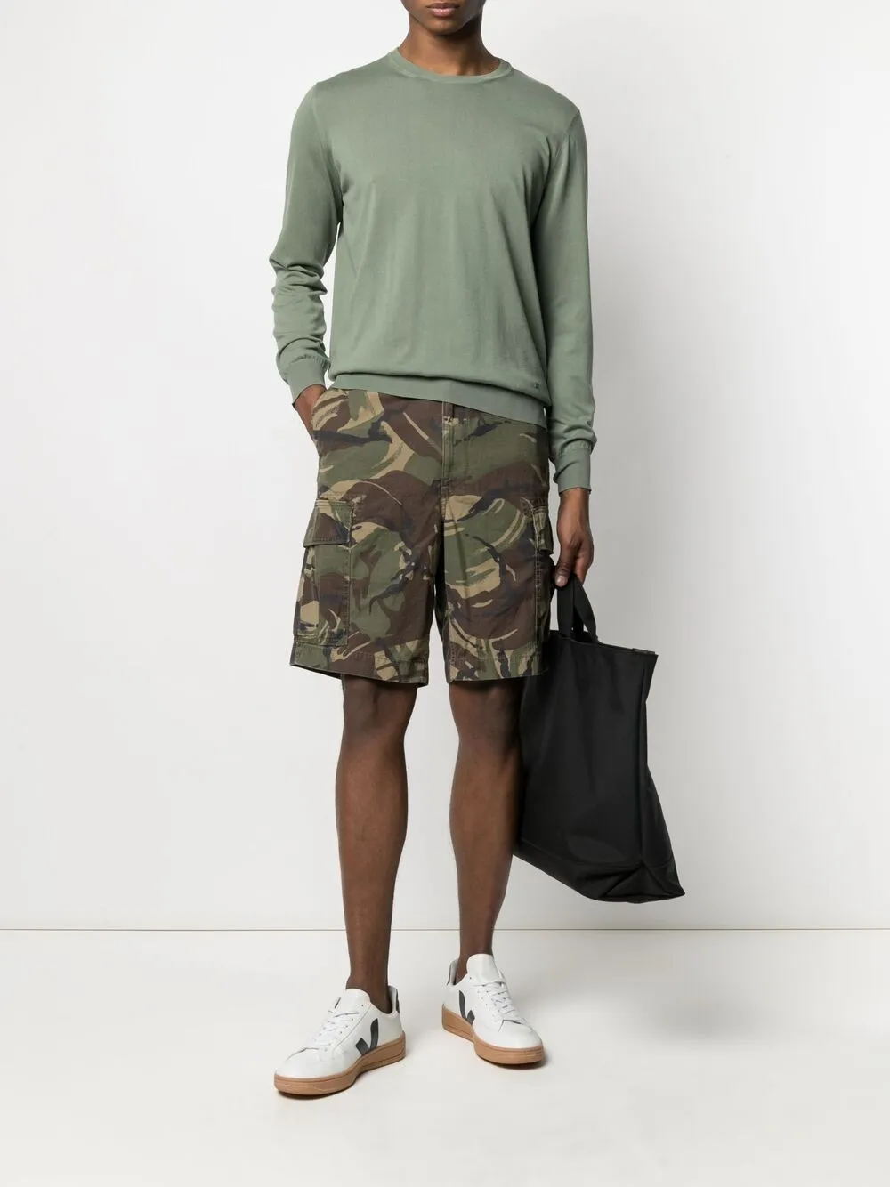 фото Polo ralph lauren шорты карго с камуфляжным принтом