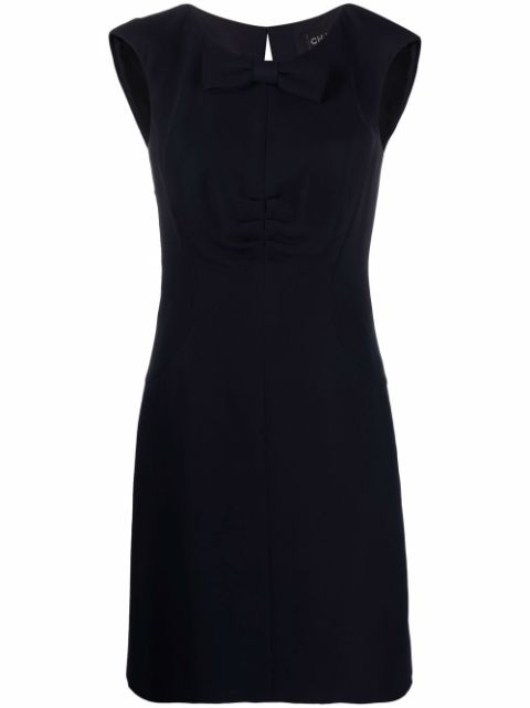 HOT SALE CHANEL 2008 bow detail sleeveless dress Women