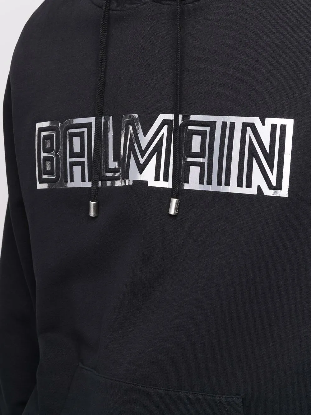 фото Balmain худи с кулиской и логотипом