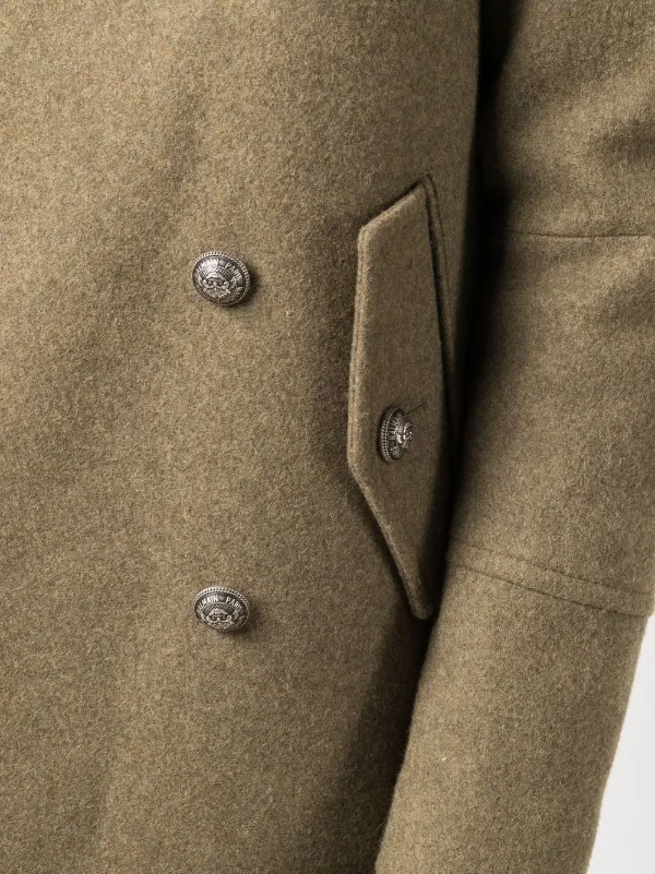 balmain camel coat
