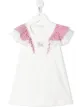 Image 1 of Monnalisa stripe-detail ruffled top