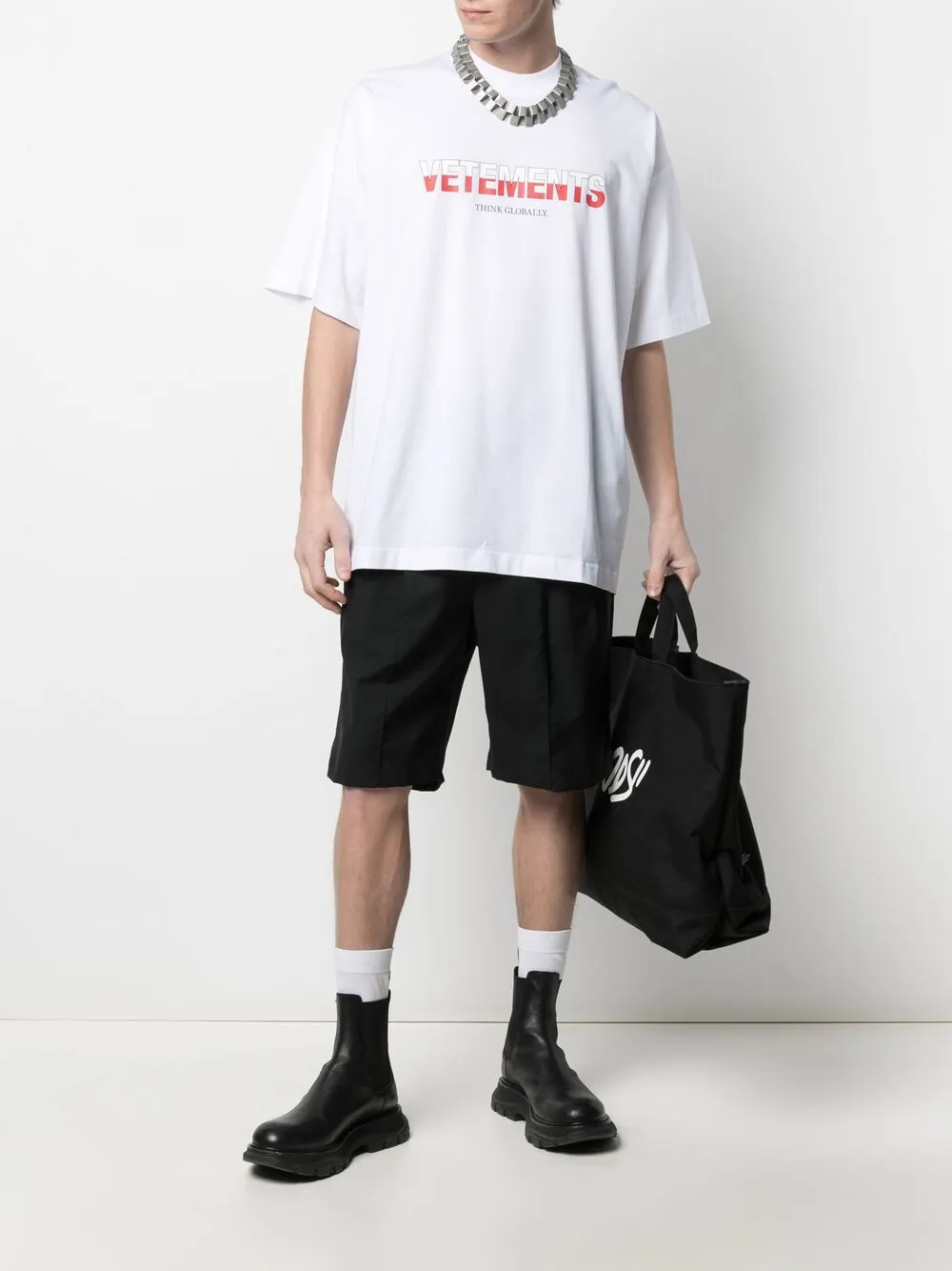 фото Vetements футболка с логотипом