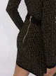 Balmain falda de punto con monograma en jacquard